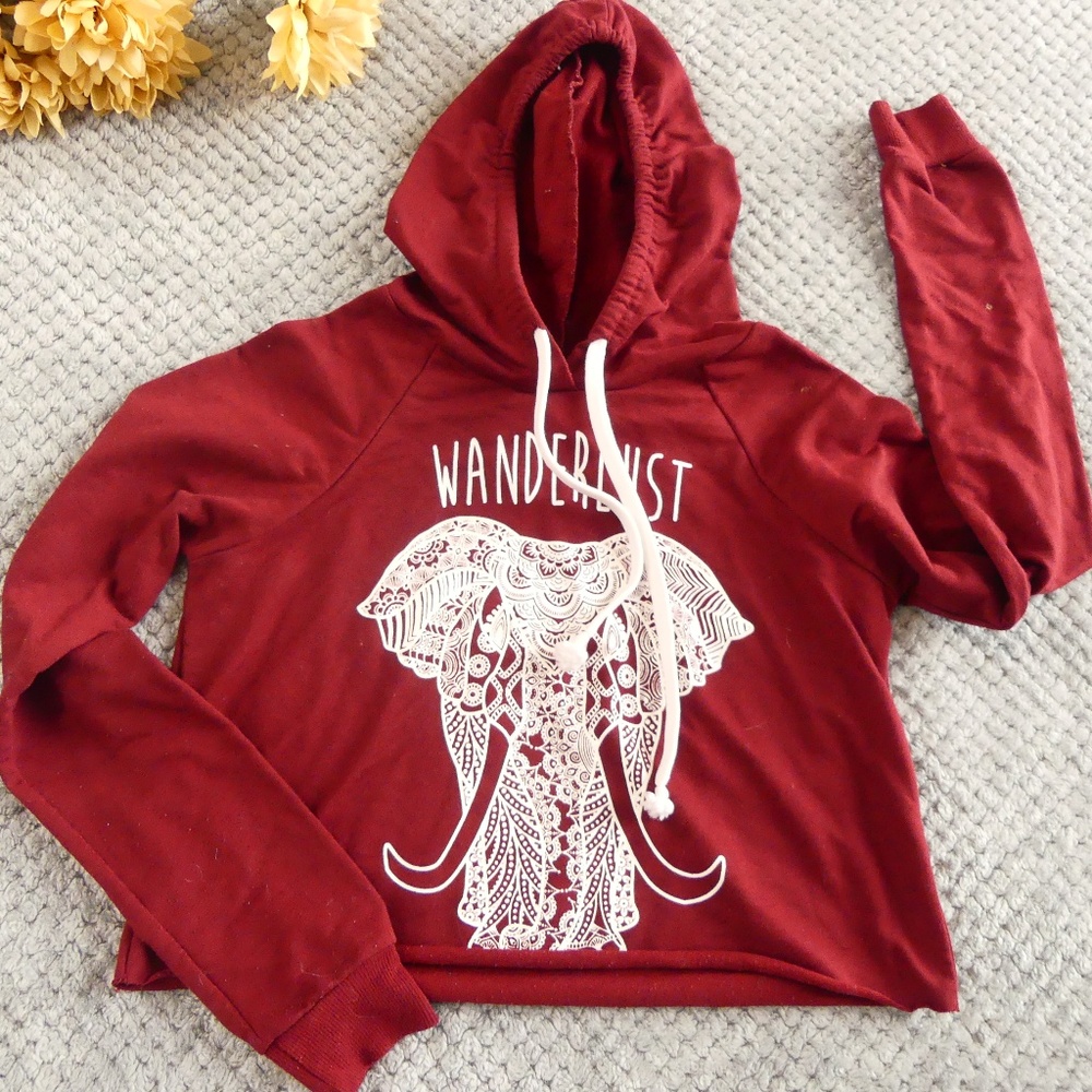 cropped hoodie